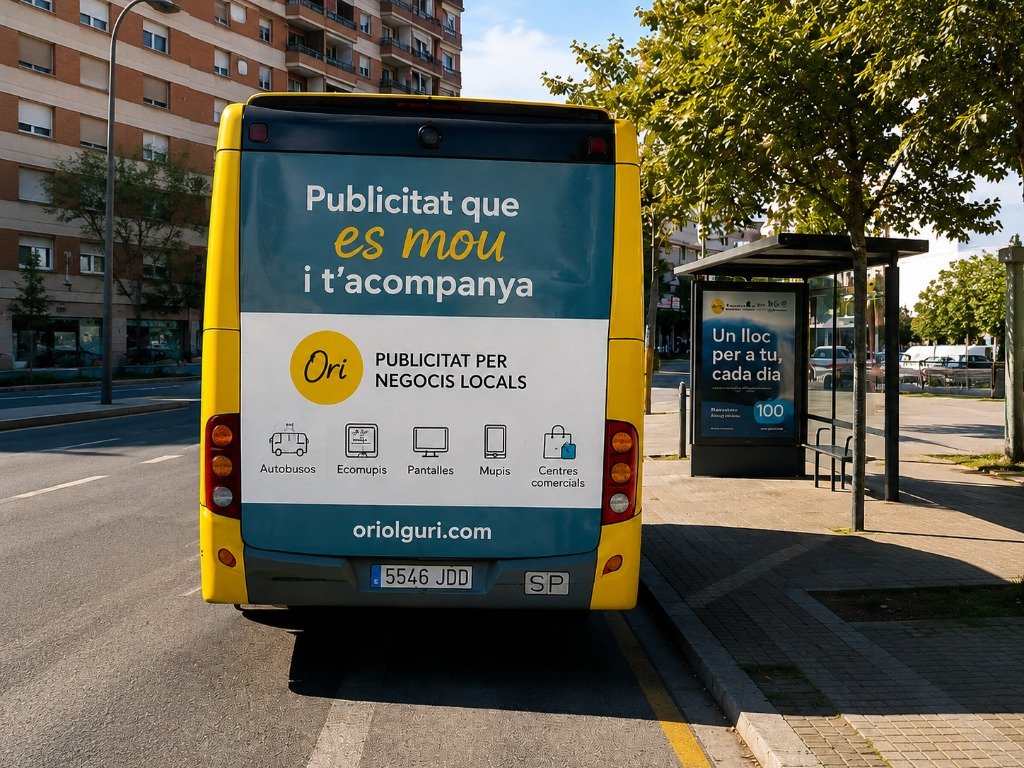 Publicitat exterior en autobús a Badalona
