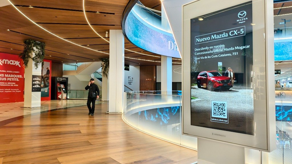Publicitat en centres comercials de Barcelona