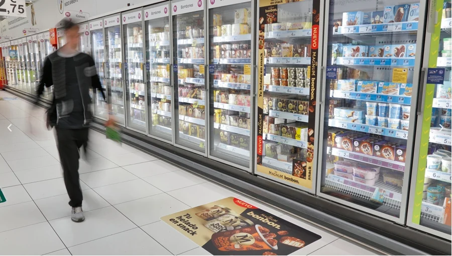 Vinil de terra i franja vertical en congelats